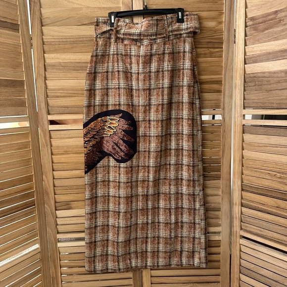 NWT-LALA ORIGINAL Mischief Maker Plaid Skirt in City of Angels L - Picture 6 of 7